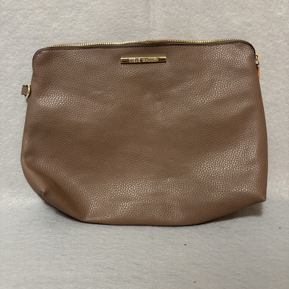 Steve Madden Handbags - Steve Madden  Travel Accessories Bag, Brown, Large W Gold Accents